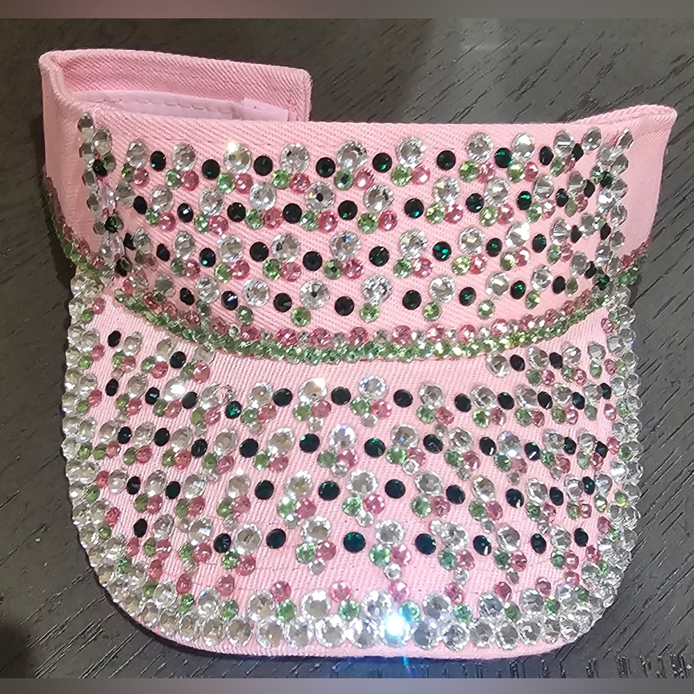 Rhinestone Women Sun Visor